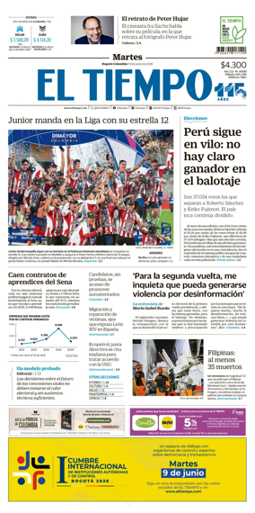 Cover of El Tiempo (Bogota)