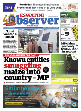 Cover of Eswatini Observer