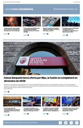 Cover of Euronews Business (Spanish) Compiled Edition