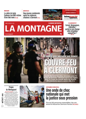Cover of La Montagne (Clermont-Metropole)