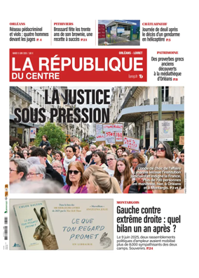 Cover of La Republique du Centre (Orleans - Loiret))
