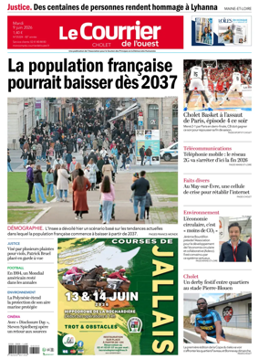Cover of Le Courrier de l’Ouest (Cholet)