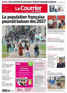 Cover of Le Courrier de l’Ouest (Saumur)