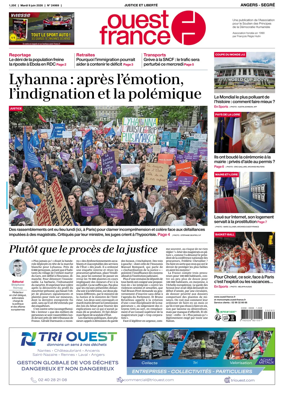 Cover of Ouest France (Angers / Segre)