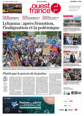 Cover of Ouest-France (Fougeres Vitre)