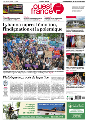 Cover of Ouest France (Les Herbiers / Montaigu)