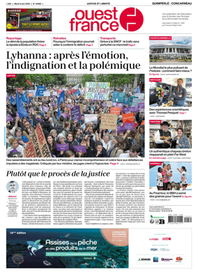 Cover of Ouest-France (Quimperle Concarneau)