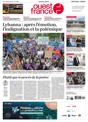 Cover of Ouest France (Saint-Malo)