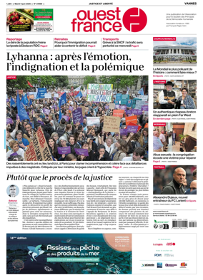 Cover of Ouest France (Vannes)