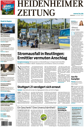 Cover of Heidenheimer Zeitung
