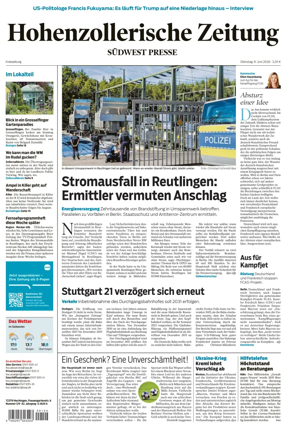 Cover of Hohenzollerische Zeitung