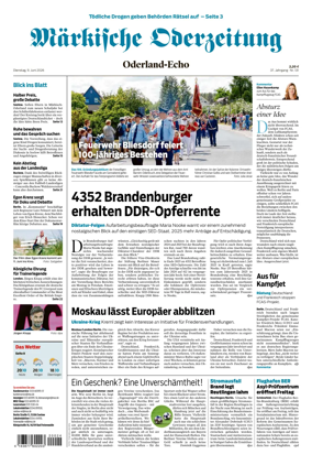 Cover of Markische Oderzeitung Oderland-Echo