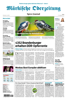 Cover of Markische Oderzeitung Spree-Journal