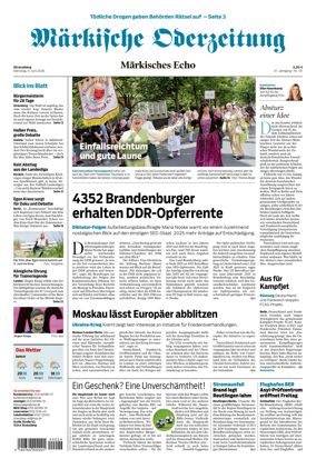 Cover of Markische Oderzeitung Strausberg