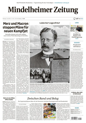 Cover of Mindelheimer Zeitung