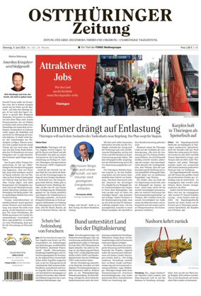 Cover of Ostthuringer Zeitung (Greiz)