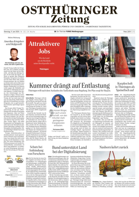 Cover of Ostthuringer Zeitung (Posneck)