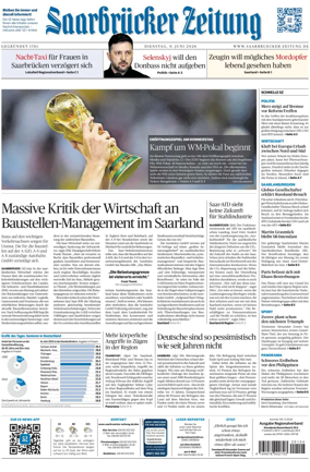 Cover of Saarbruecker Zeitung