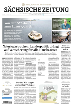 Cover of Sachsische Zeitung (Bautzen Kamenz & Bischofswerda)