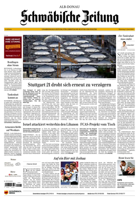 Cover of Schwabische Zeitung (Alb-Donau)