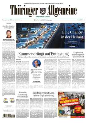 Cover of Thuringer Allgemeine (Arnstadt und Ilmenauz)