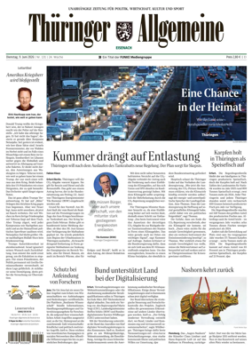 Cover of Thuringer Allgemeine (Eisenach)