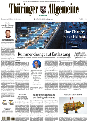 Cover of Thuringer Allgemeine (Nordhausen)