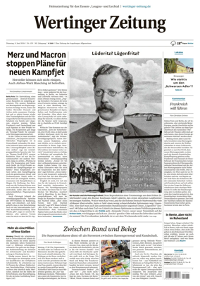 Cover of Wertinger Zeitung