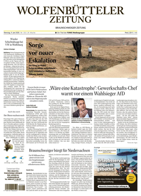 Cover of Wolfenbutteler Zeitung