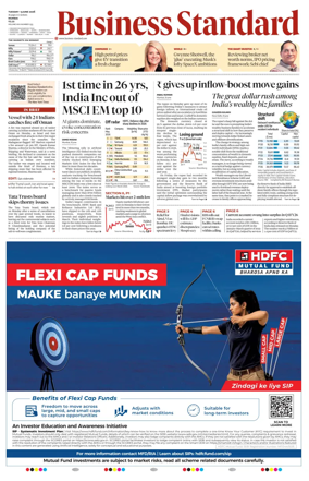 Cover of Business Standard