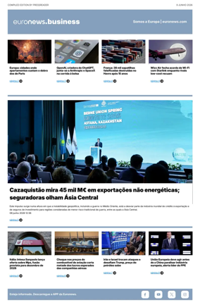 Cover of Euronews Business (Portuguese)