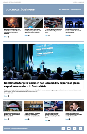 Cover of Euronews Business