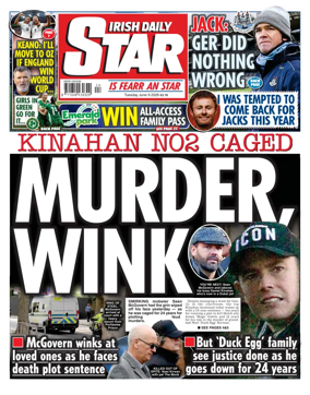 Cover of Irish Daily Star