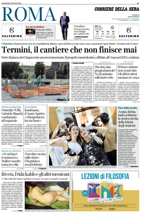 Cover of Corriere della Sera (Roma)