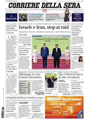 Cover of Corriere della Sera