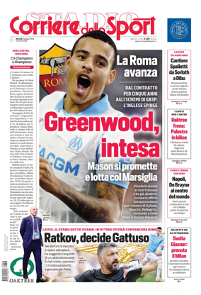 Cover of Corriere dello Sport (Lazio)