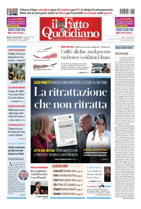 Cover of Il Fatto Quotidiano