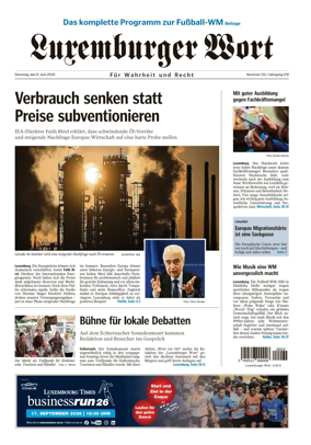 Cover of Luxemburger Wort