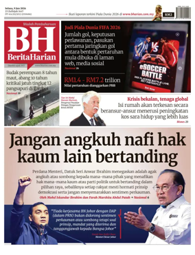 Cover of Berita Harian