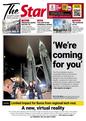 Cover of The Star Malaysia