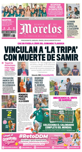 Cover of Diario de Morelos