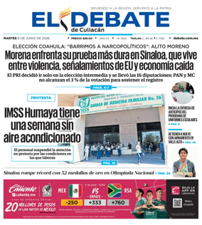 Cover of El Debate de Culiacan