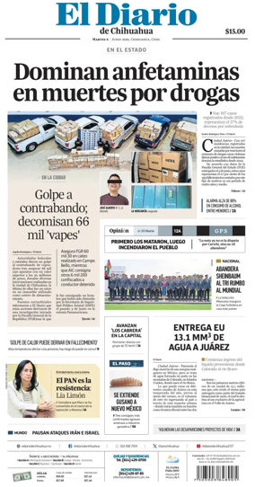 Cover of El Diario de Chihuahua