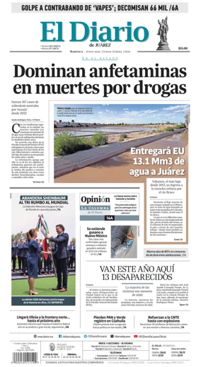 Cover of El Diario de Juarez