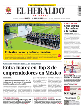 Cover of El Heraldo de Juarez
