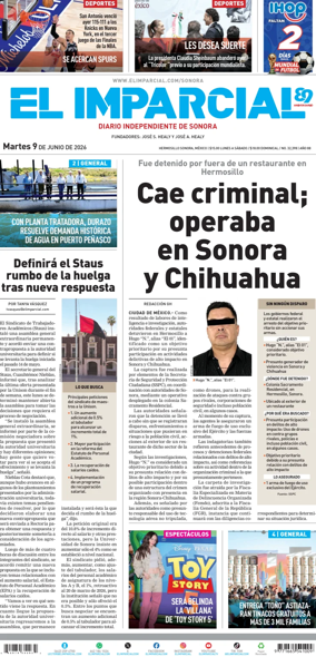 Cover of El Imparcial