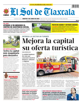 Cover of El Sol de Tlaxcala