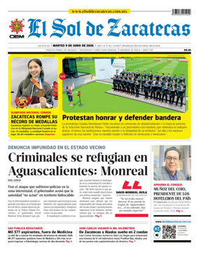 Cover of El Sol de Zacatecas