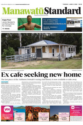 Cover of Manawatu Standard