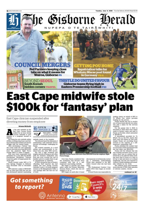 Cover of The Gisborne Herald